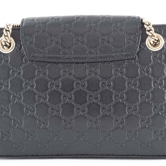 GUCCI Authentic Black Leather Horsebit Shoulder Bag - Picture 3 of 16